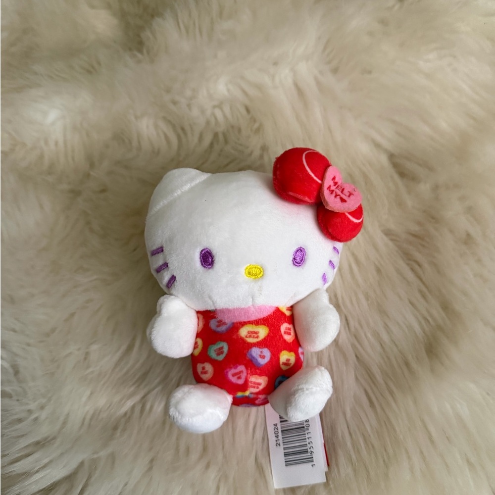 Hello Kitty Plush Toy - White & Red Plush Doll